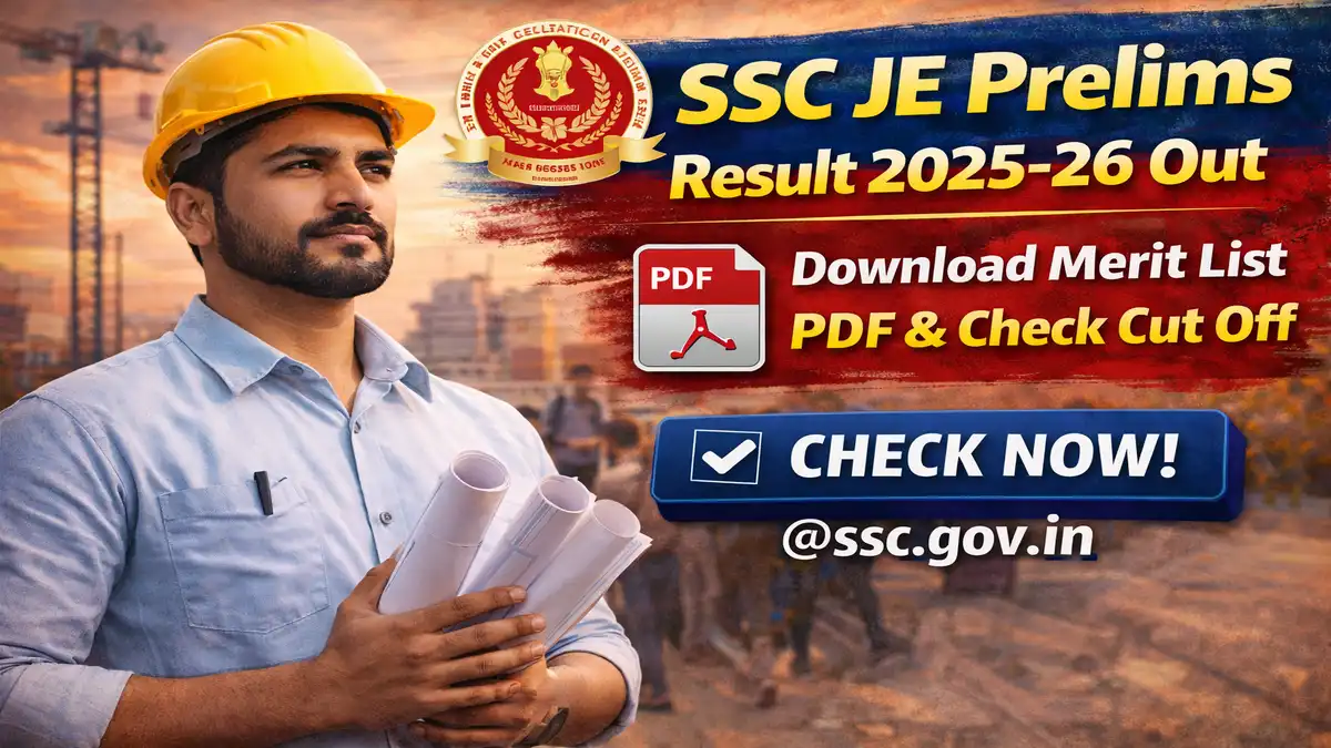 SSC JE Prelims Result 2025-26