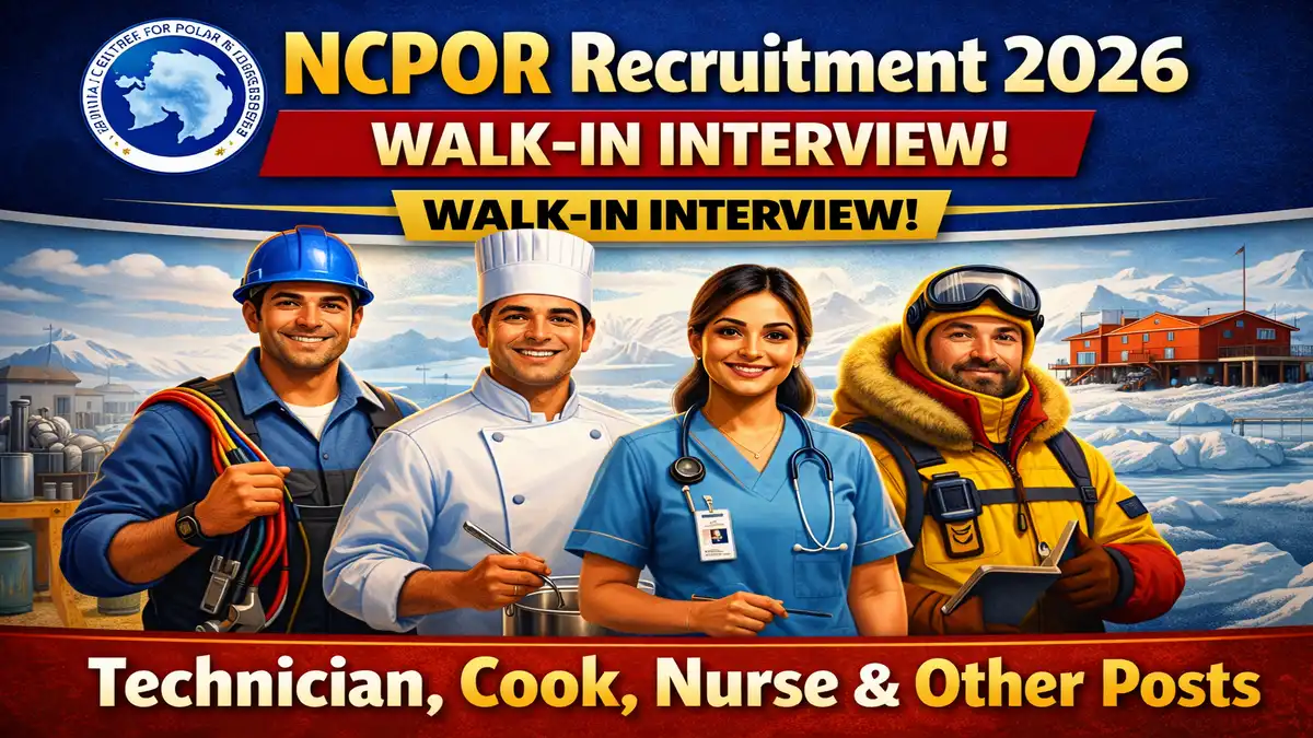 NCPOR Recruitment 2026