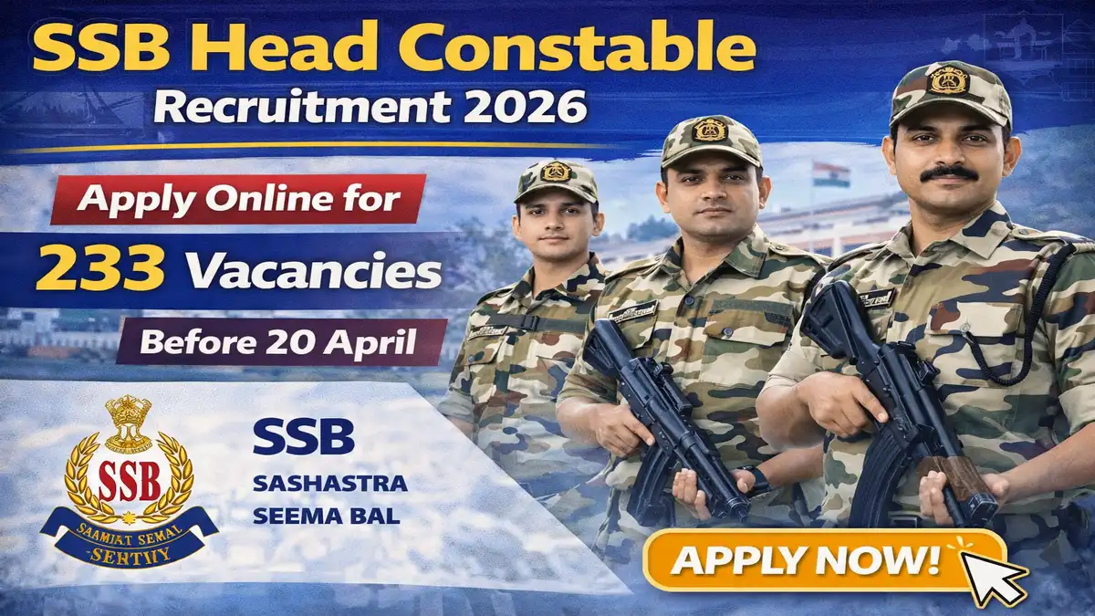 SSB Head Constable Recruitment 2026