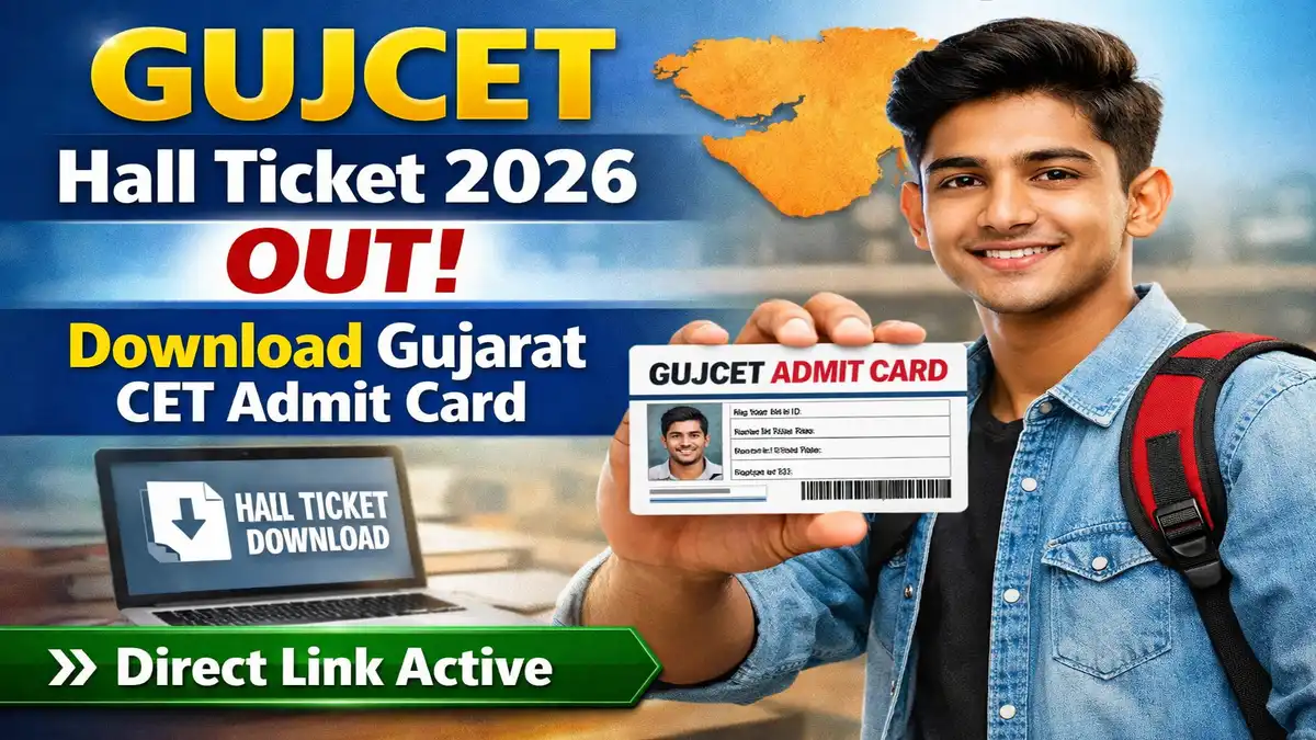 GUJCET Hall Ticket 2026