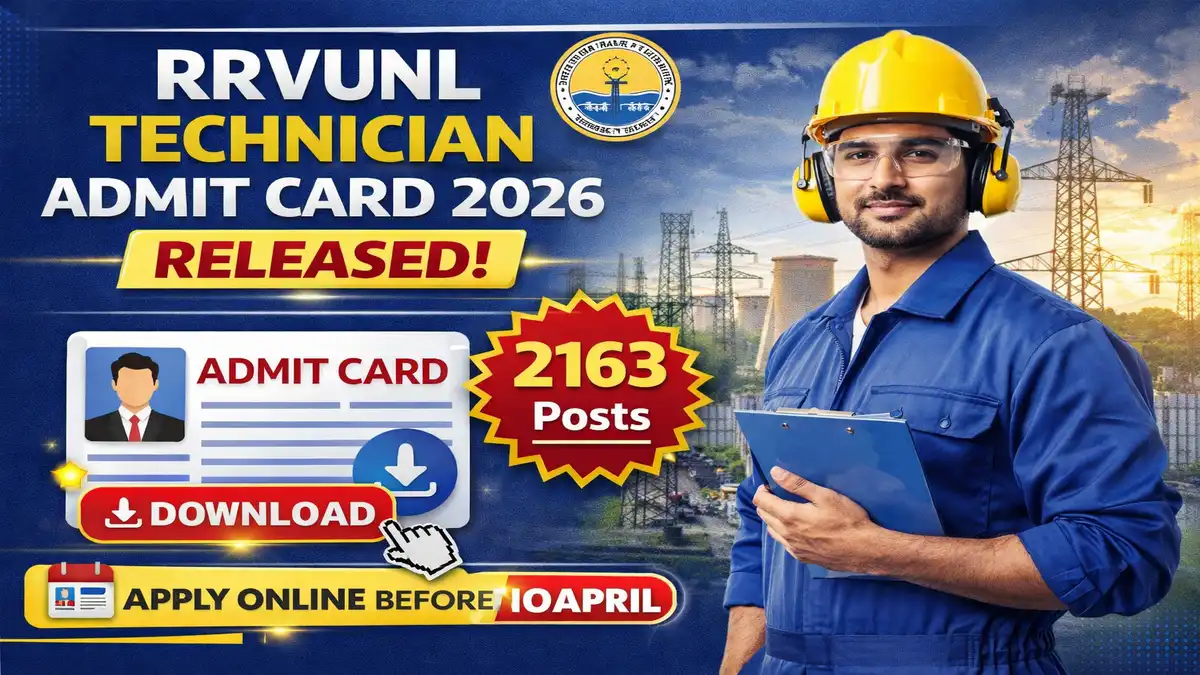 RRVUNL Technician Admit Card 2026