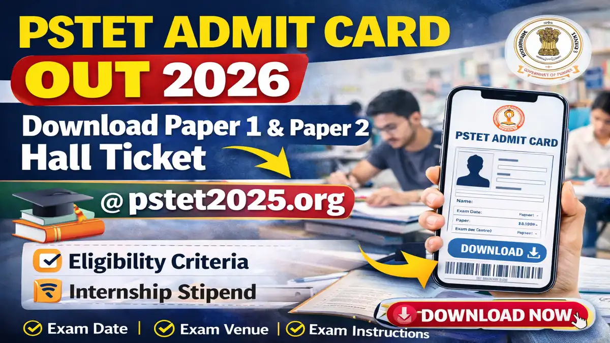 PSTET Admit Card 2026