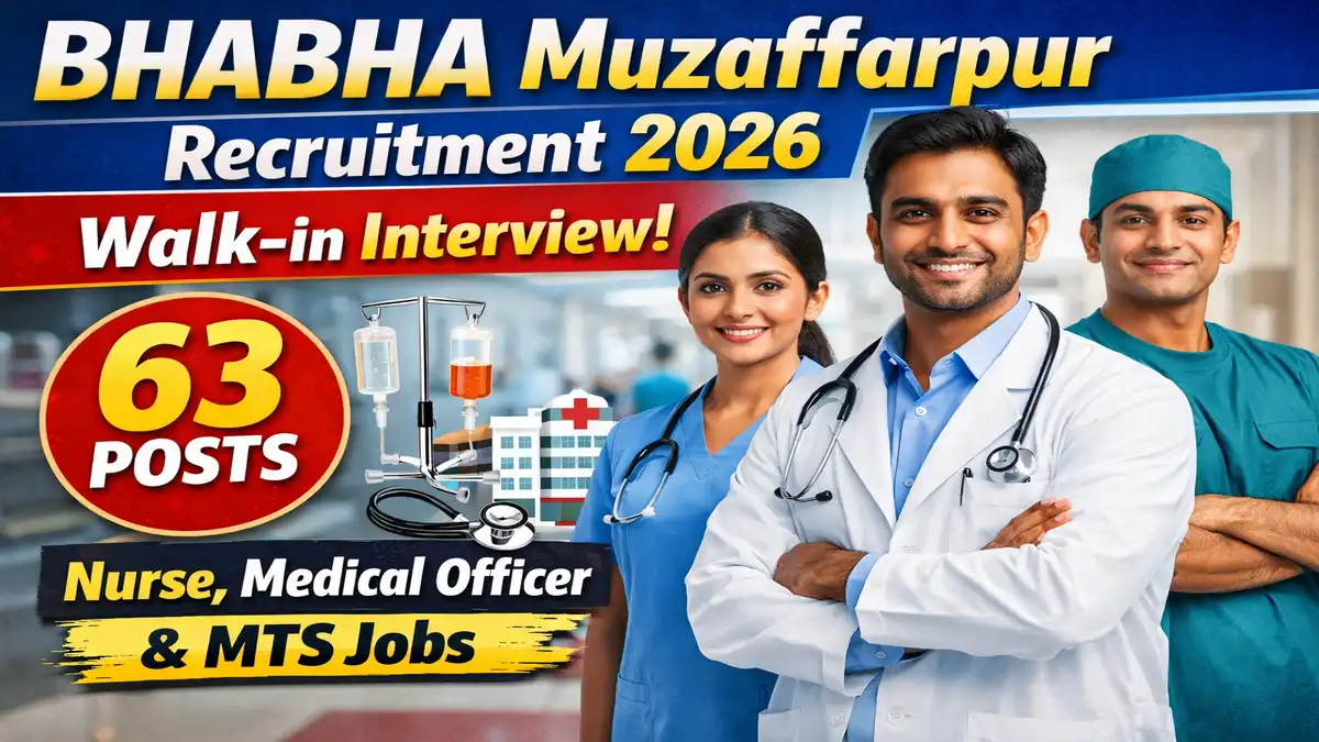 BHABHA Muzaffarpur Recruitment 2026