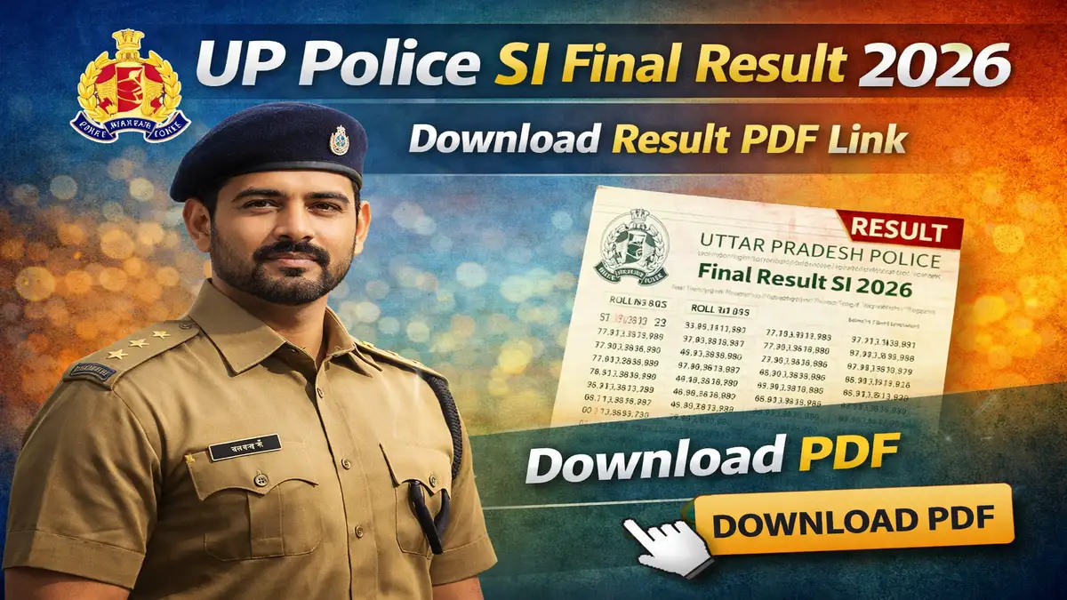 UP Police SI Final Result 2026