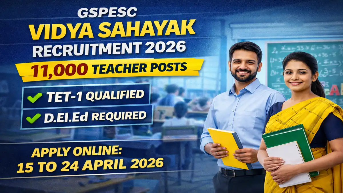 GSPESC Vidya Sahayak Recruitment 2026