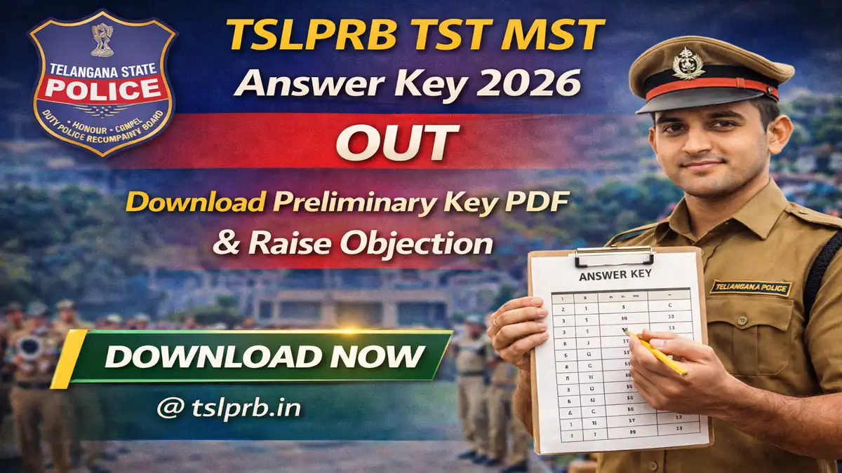 TSLPRB TST MST Answer Key 2026