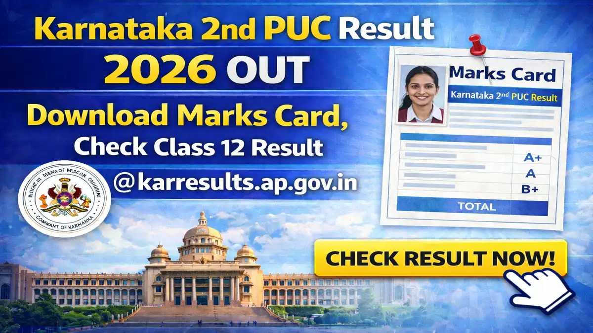 Karnataka 2nd PUC Result 2026