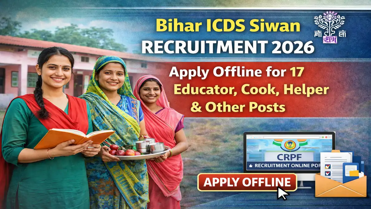 Bihar ICDS Siwan Recruitment 2026 