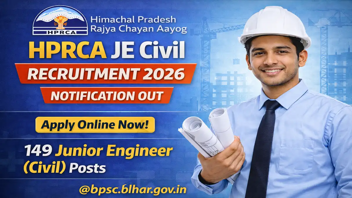 HPRCA JE Recruitment 2026