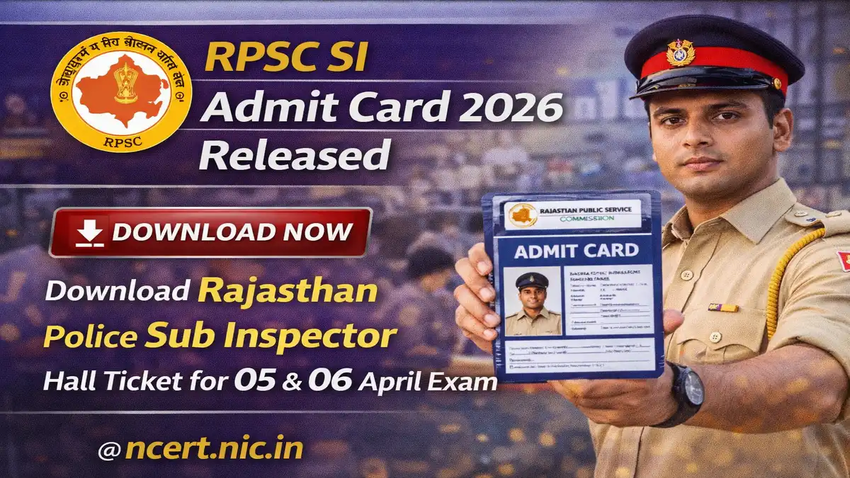 RPSC SI Admit Card 2026