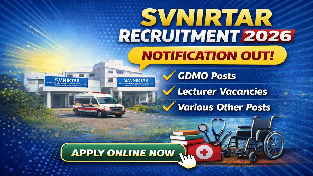 SVNIRTAR Recruitment 2026