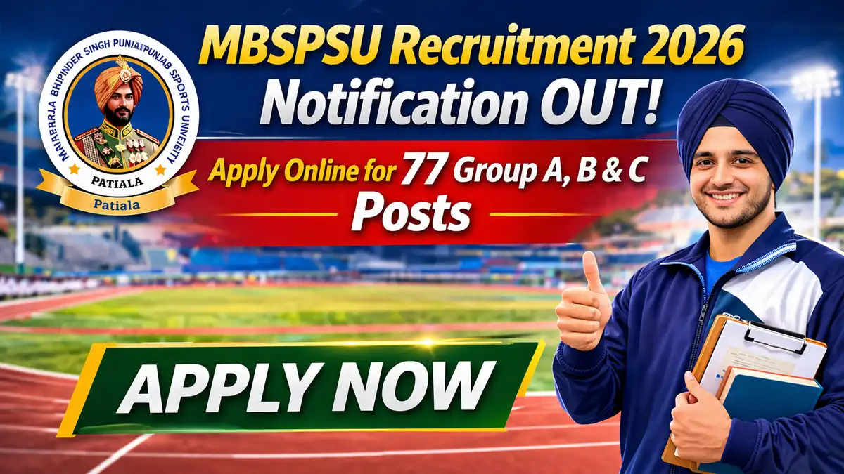 MBSPSU Recruitment 2026