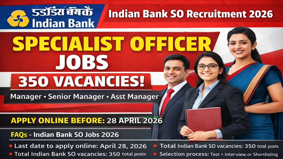 Indian Bank SO Recruitment 2026