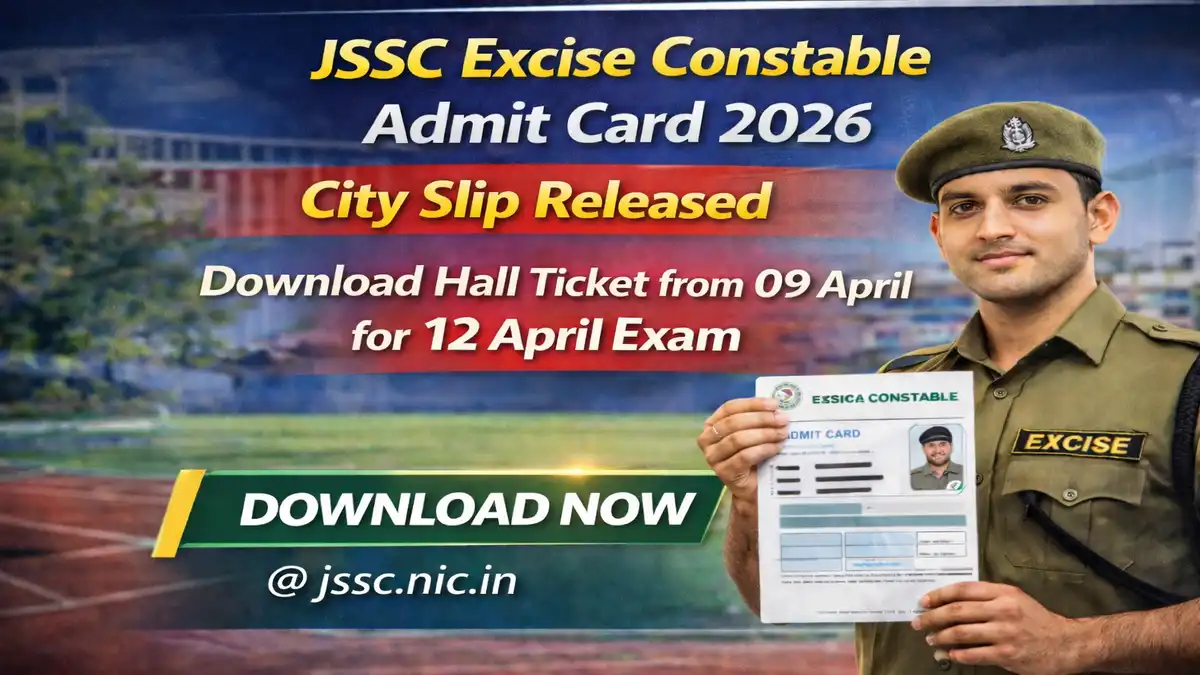 JSSC Excise Constable Admit Card 2026