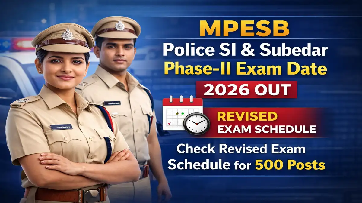 MPESB Police SI & Subedar Phase-II Exam Date