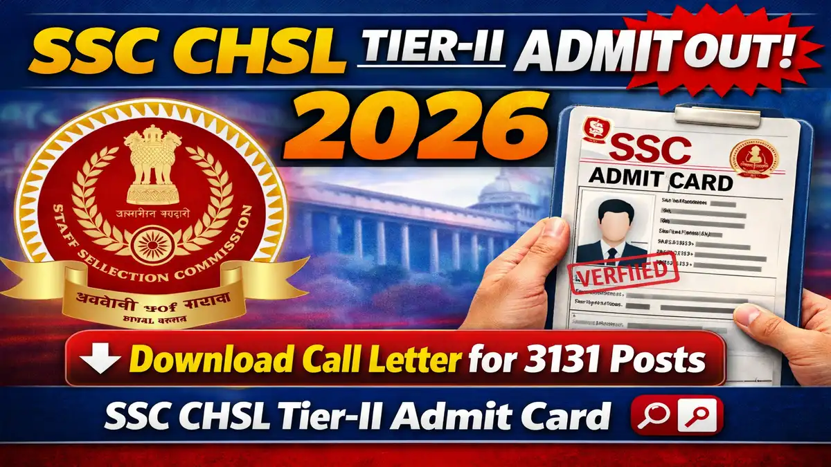 SSC CHSL Tier-II Admit Card 2026