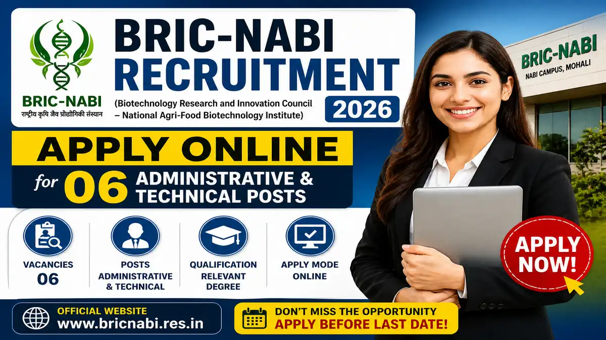BRIC-NABI Recruitment 2026