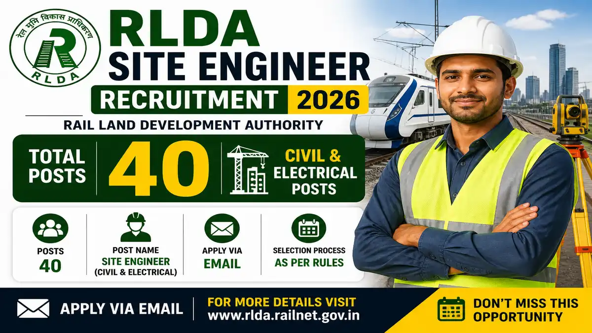 RLDA Site Engineer Recruitment 2026