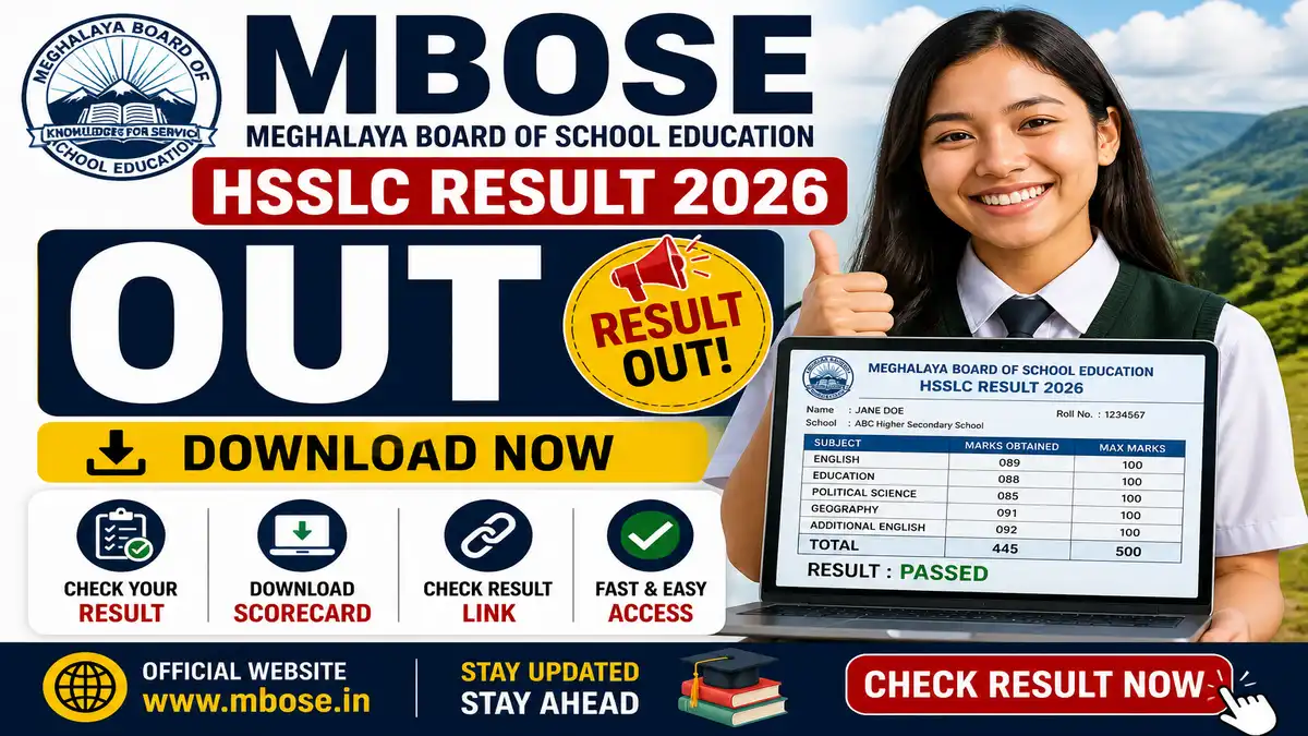 MBOSE HSSLC Result 2026