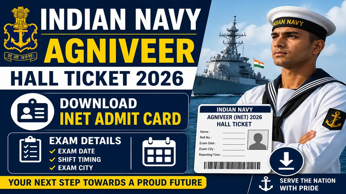 Indian Navy Agniveer Hall Ticket 2026