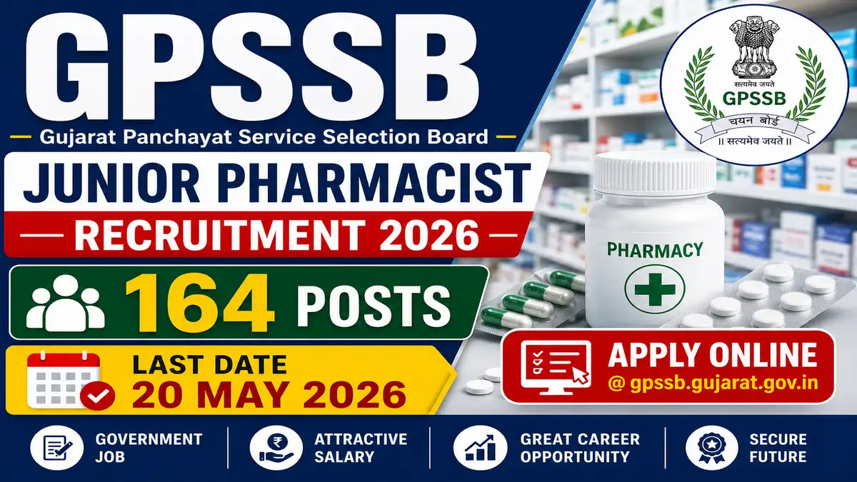 GPSSB Junior Pharmacist Recruitment 2026