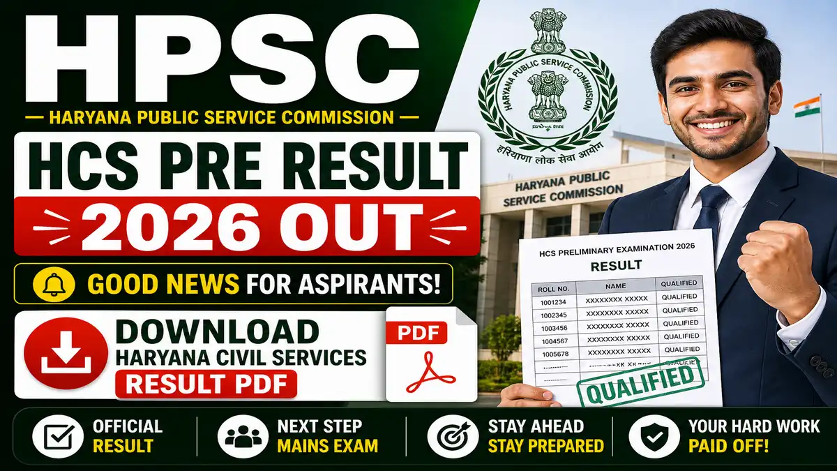 HPSC HCS Pre Result 2026
