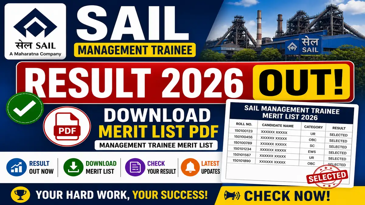 SAIL MT Result 2026