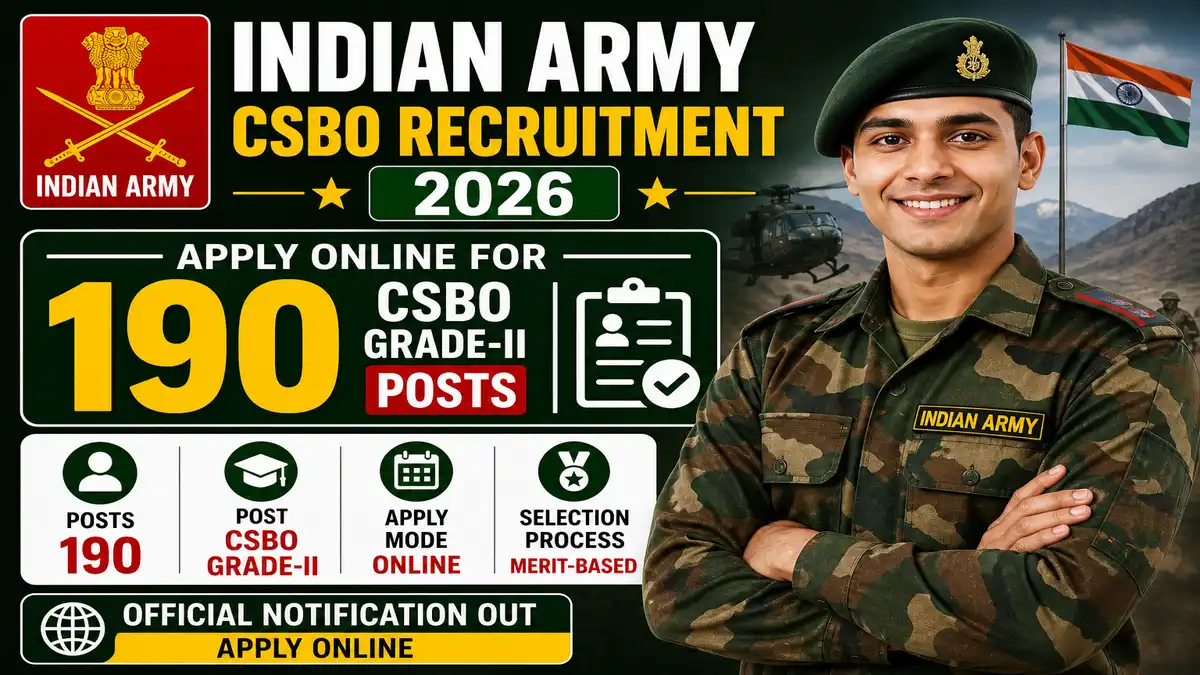 Indian Army CSBO Recruitment 2026