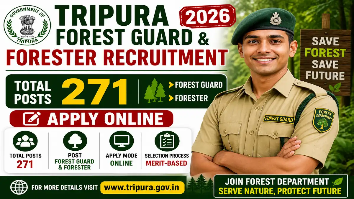 Tripura Forest Guard Forester Recruitment 2026