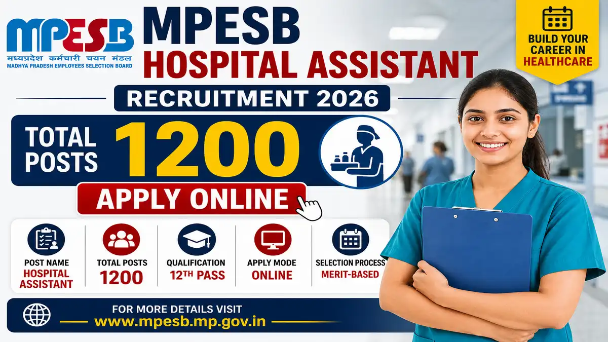 MPESB Hospital Assistant Recruitment 2026