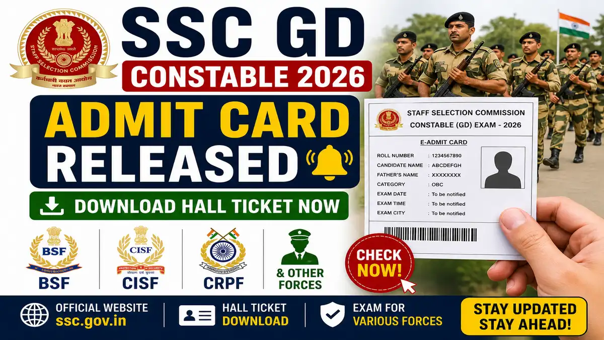SSC GD Constable Admit Card 2026