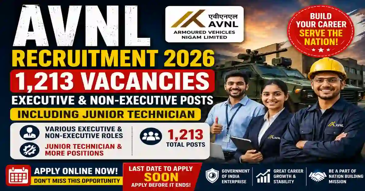AVNL Recruitment 2026