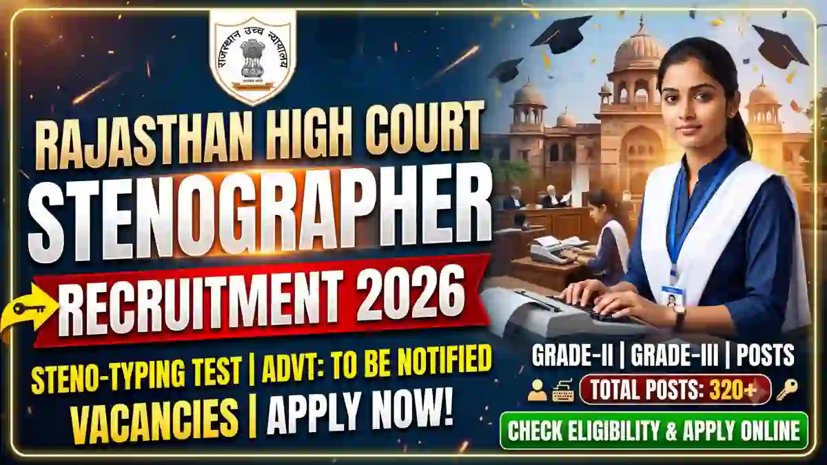 Rajasthan High Court Stenographer Recruitment 2026