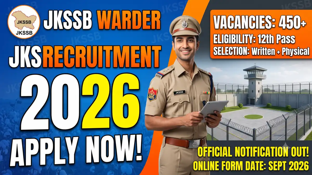 JKSSB Warder Recruitment 2026