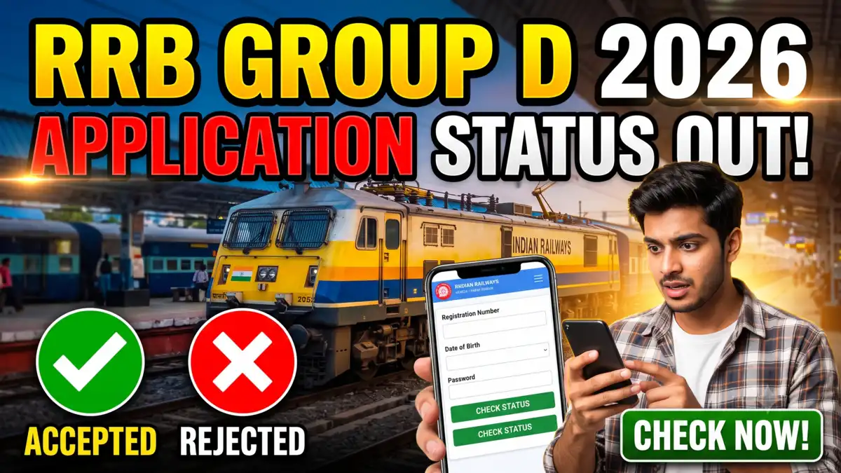 Railway RRB Group D Application Status 2026