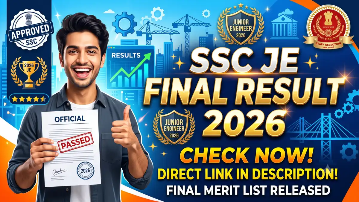 SSC JE Final Result 2026 Released