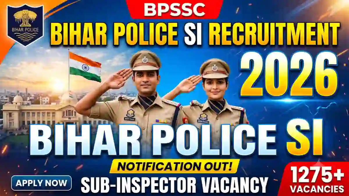BPSSC Bihar Police SI Recruitment 2026