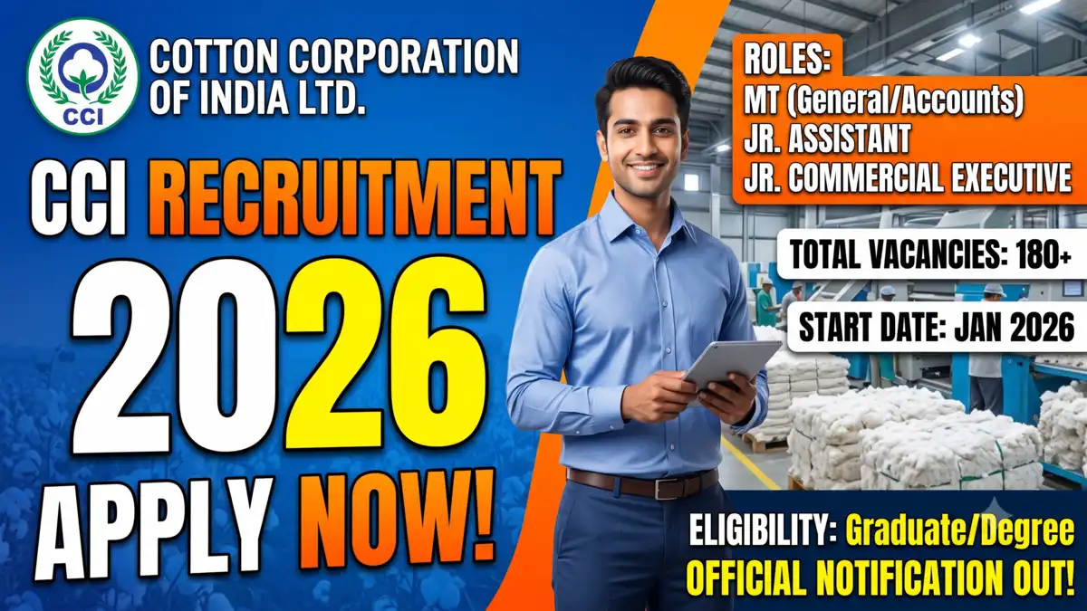 Cotton Corporation of India CCI Recruitment 2026