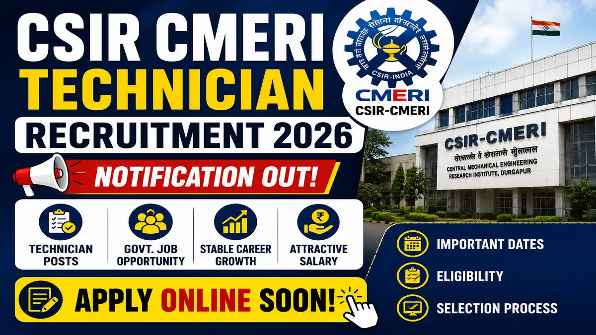 CSIR CMERI Technician Recruitment 2026 Overview