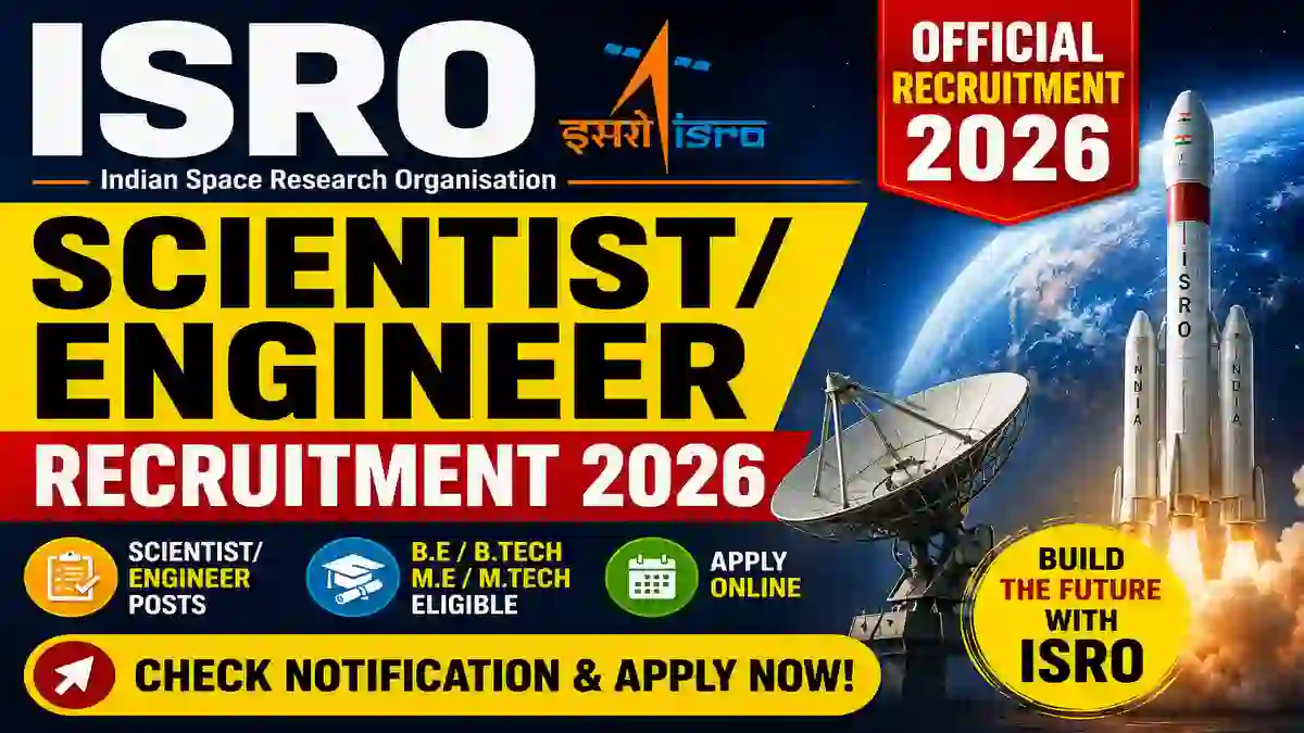 ISRO Scientist/Engineer Recruitment 2026