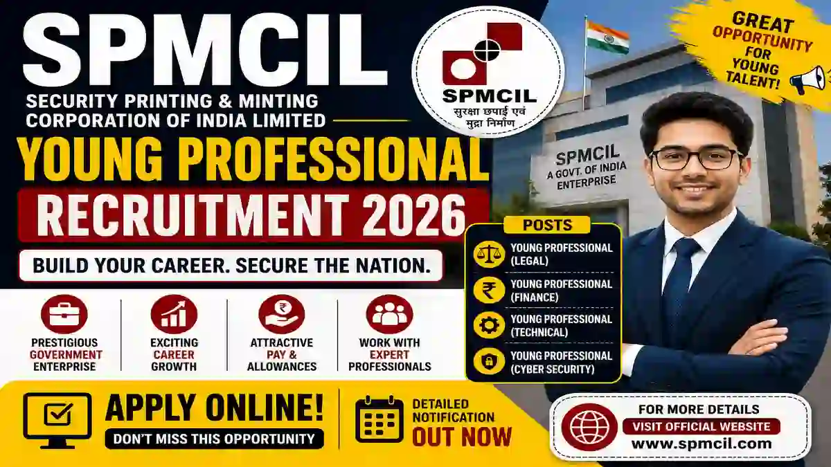 SPMCIL Young Professional Recruitment 2026
