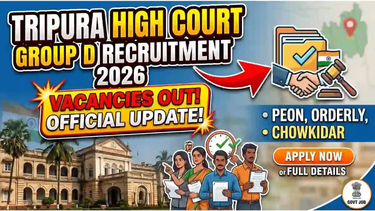 Tripura High Court Group D Recruitment 2026