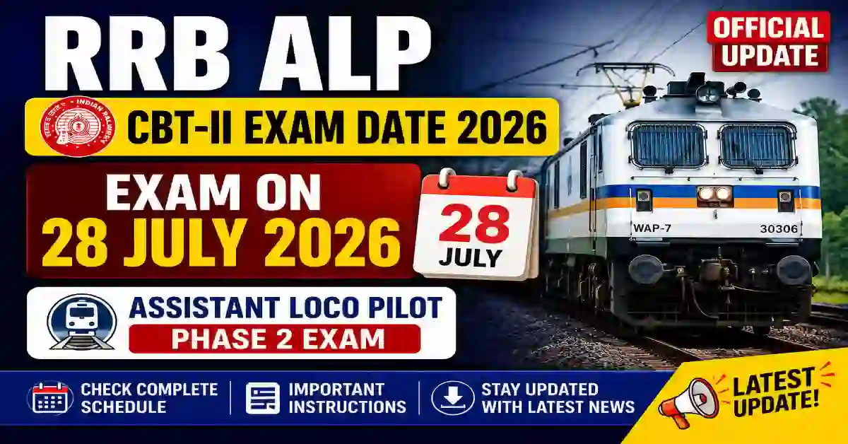 RRB ALP CBT-II Exam Date 2026