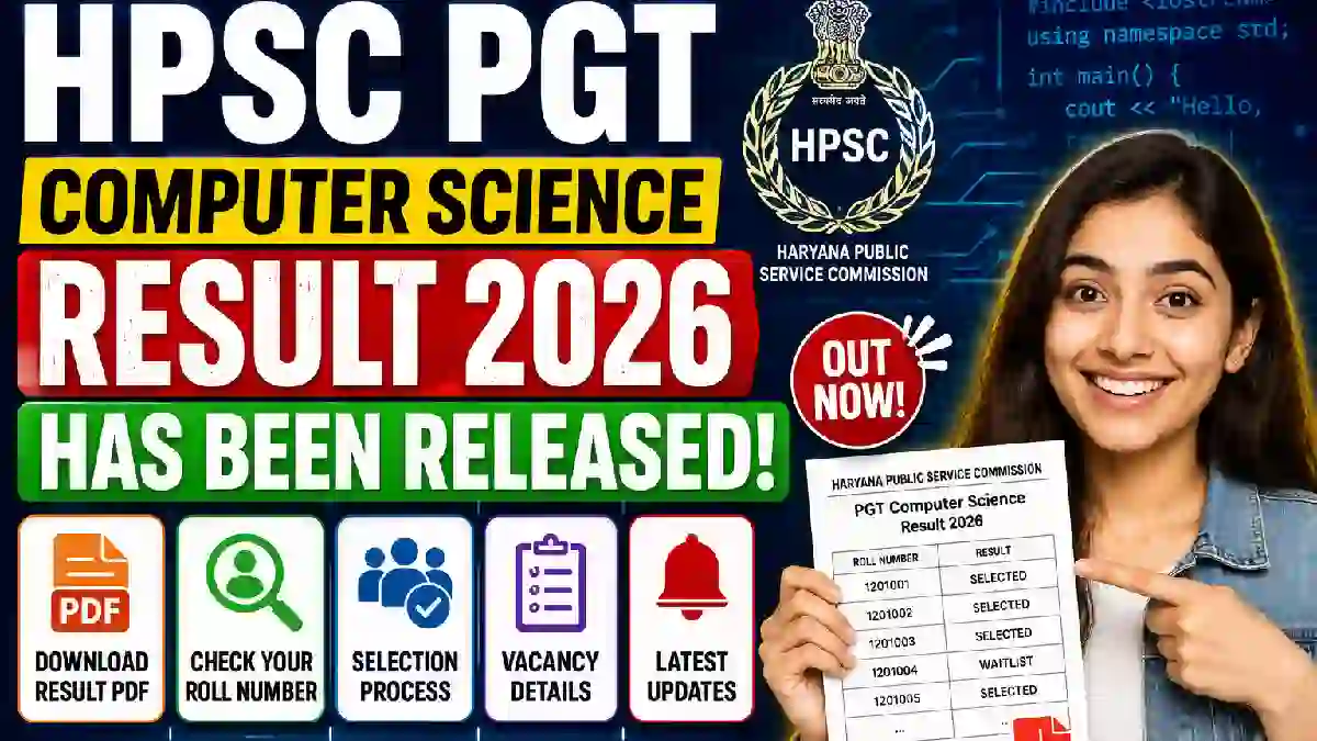 HPSC PGT Computer Science Result 2026