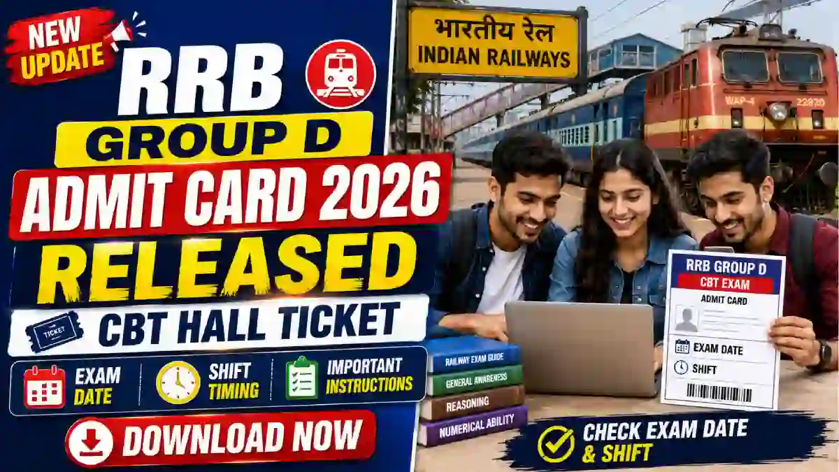 RRB Group D Admit Card 2026